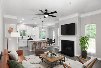 1- & 2-Bedroom apartments & 3-bedroom townhomes